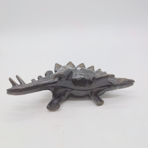 Rare 1979 Scott Nelles Bronze Stegosaurus Bank - Picture 7 of 8